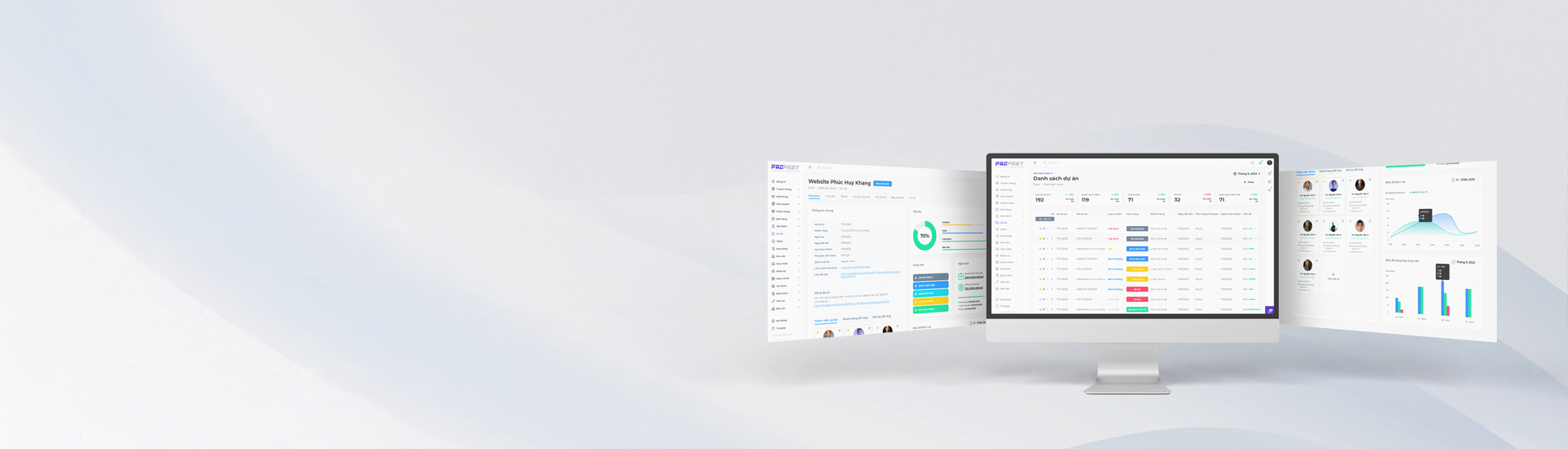 Cấu trúc phần mềm PMS Profast
